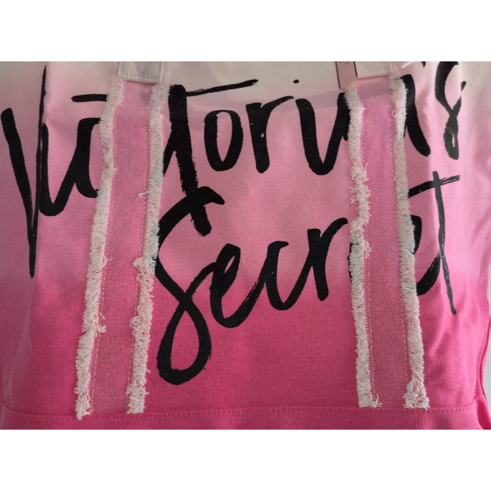 Victoria's Secret Ombre Pink and White Tote - Picture 2 of 9